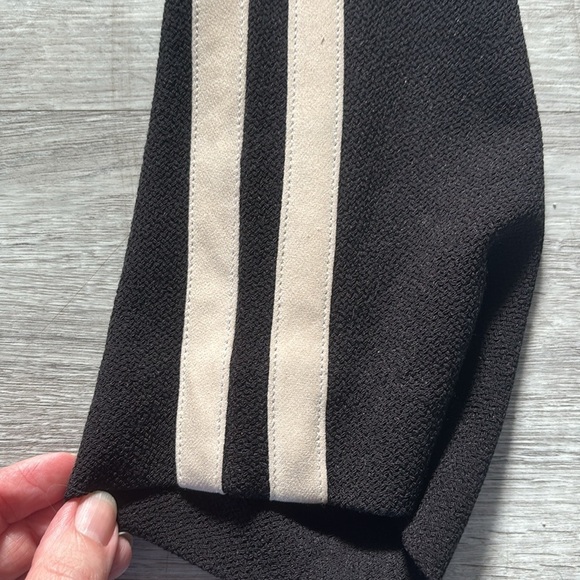 Rag & Bone Milo Side Stripe Zip Track Pants black/cream color Sz 2 - Picture 7 of 11